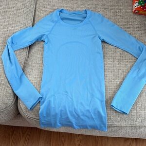 Blue Lululemon Swiftly Tech Longsleeve